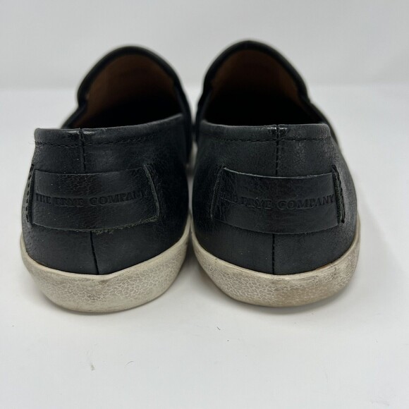 Womens Frye Ivy Slip On Black Leather Sneakers Loafers Sz 7.5 - Picture 5 of 8